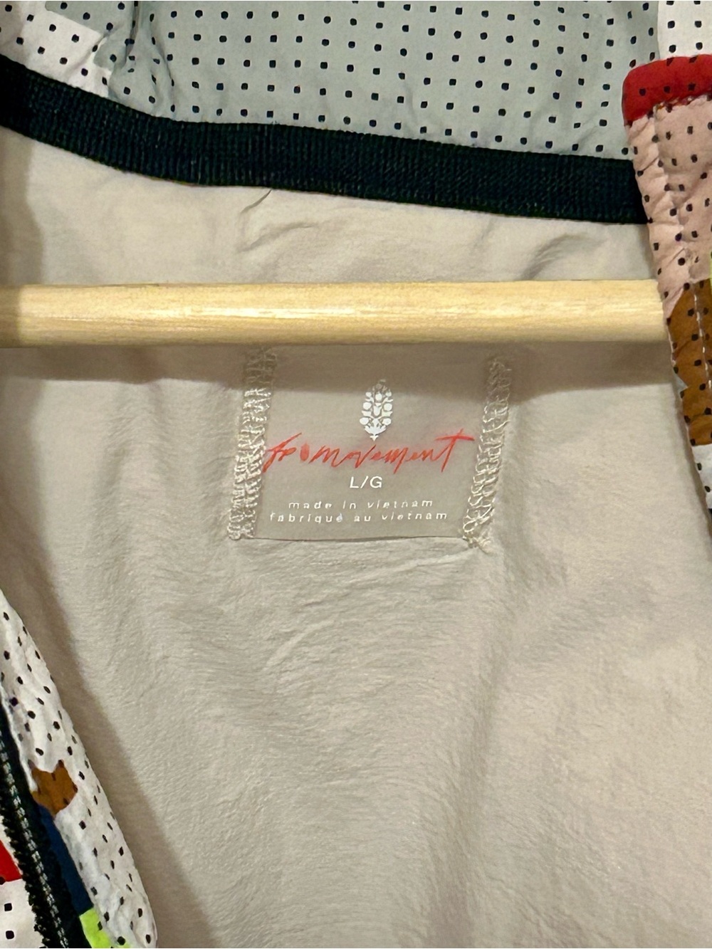 NWT Free People Movement Packable Quilted Bomber Jacket Multicolor - Picture 4 of 12
